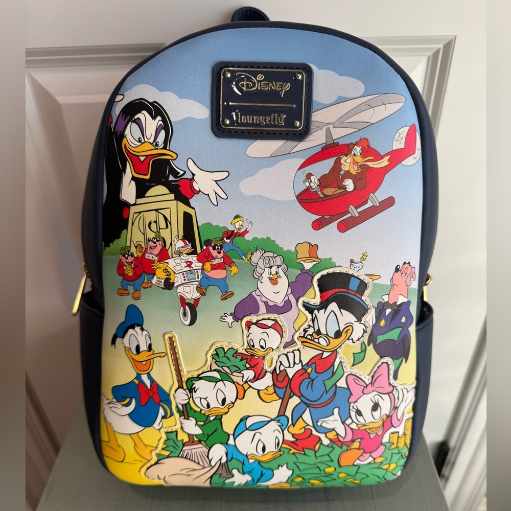 LOUNGEFLY DISNEY DUCKTALES CAST MINI BACKPACK